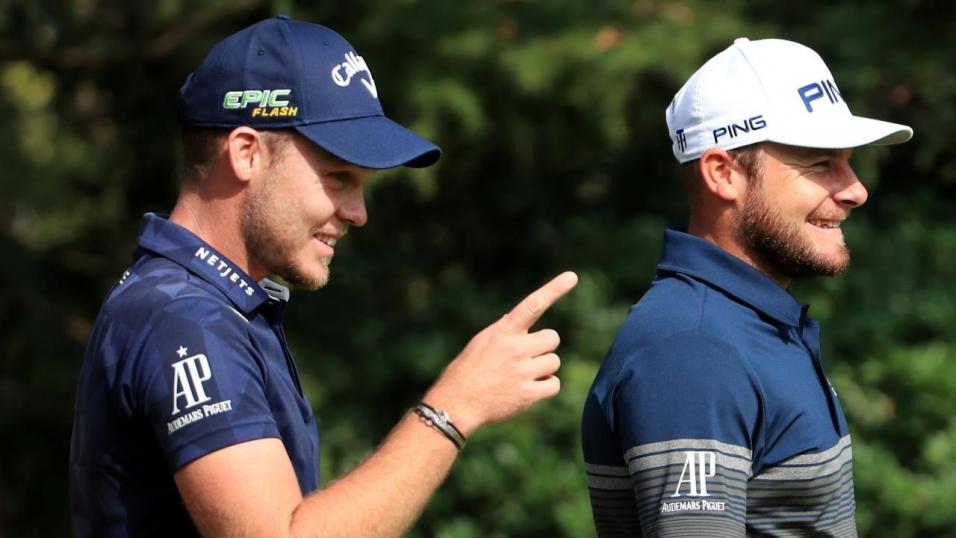 Golfers Danny Willett and Tyrrell Hatton